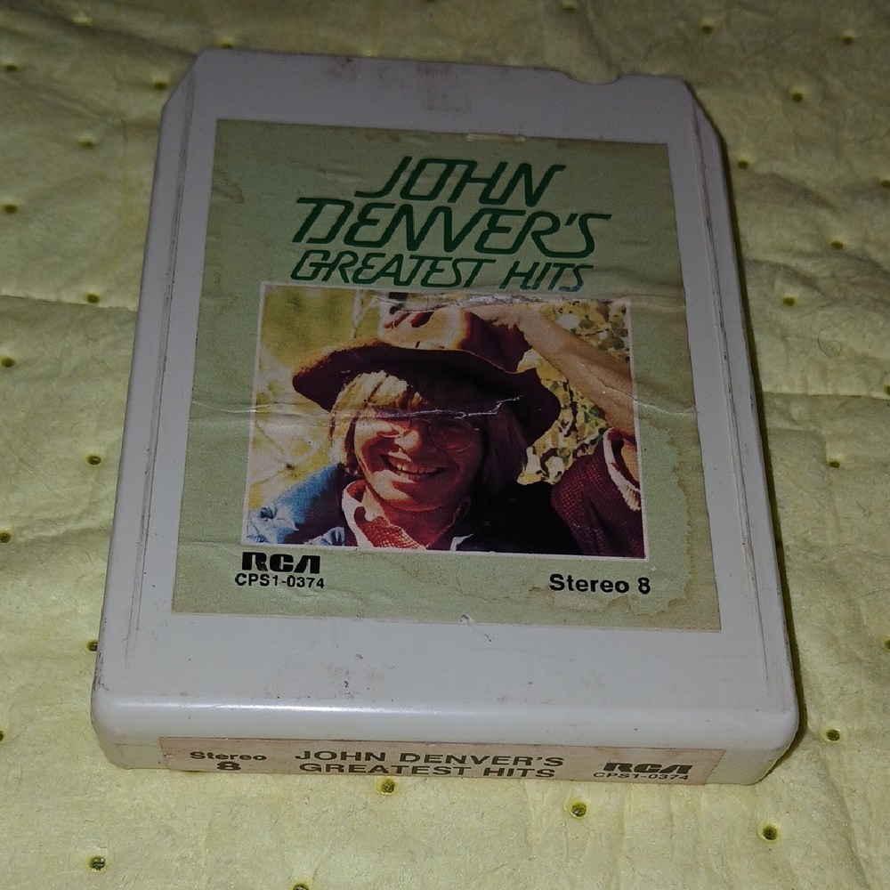 RCA John Denver's Greatest Hits 8-Track Tape - White